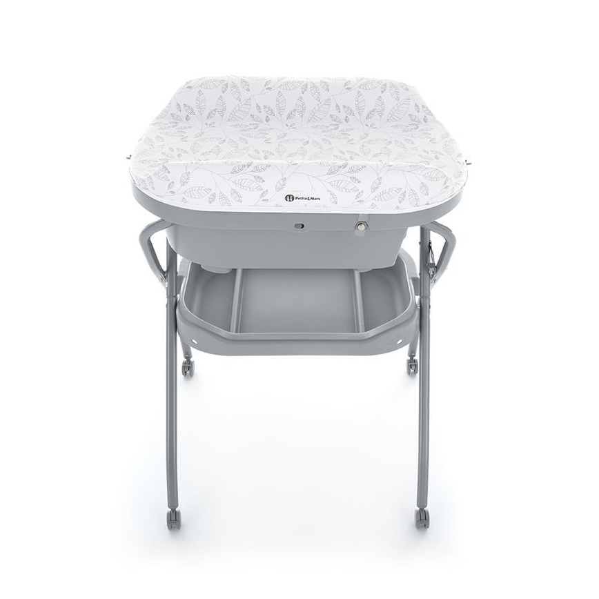 PETITE&MARS - Komoda za presvlačenje sa kadicom SPA 3u1 siva