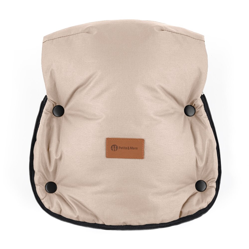 PETITE&MARS - KOMPLET Dečiji fusak 4u1 ARCTIC + rukavice za kolica FURRY Rose Petal