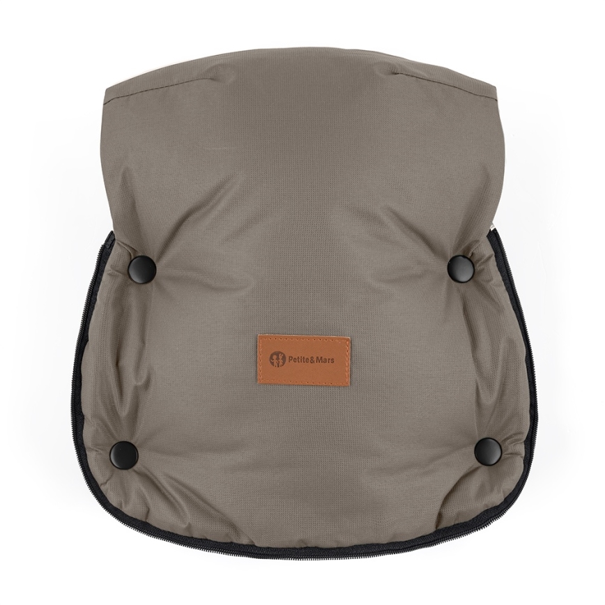 PETITE&MARS - SET Dečiji fusak 4u1 COMFY + rukavine za kolica FURRY Mocha Mousse