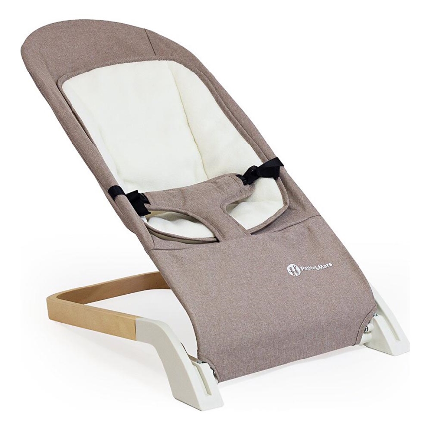 PETITE&MARS - Ležaljka za bebe CALMY braon