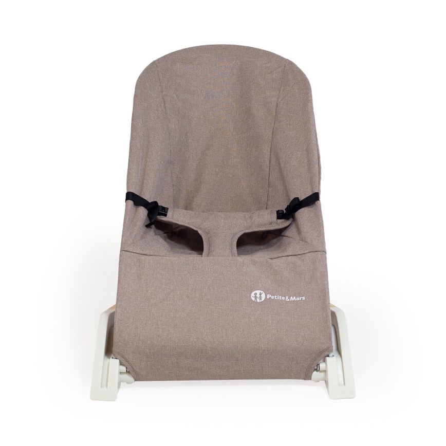 PETITE&MARS - Ležaljka za bebe CALMY braon