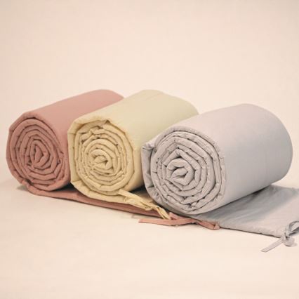 PETITE&MARS - Ogradica za kolevku TILLY MAX 360 cm roze