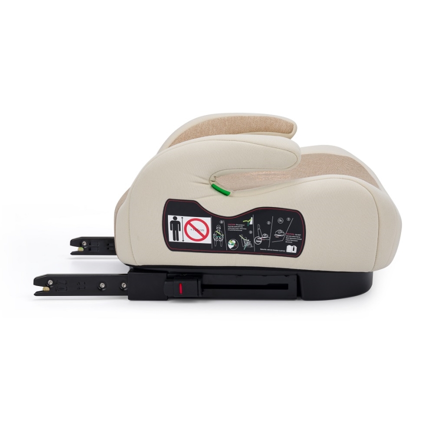 PETITE&MARS - Povišivač za auto OPTIMUS PRO i-Size 125-150 cm (22-36 kg) bež