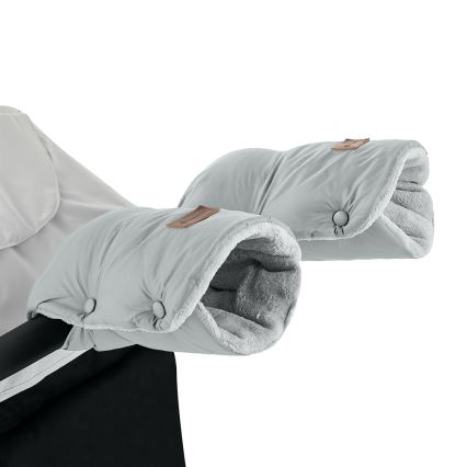 PETITE&MARS - SET Dečiji fusak 3u1 JIBOT + rukavice za kolica JASIE svetlosiva