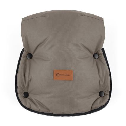 PETITE&MARS - KOMPLET dečiji fusak 4u1 ARCTIC + navlake za ručke kolica FURRY Mocha Mousse