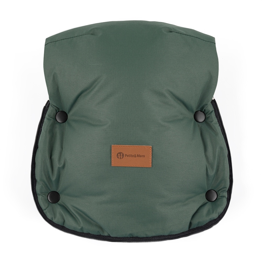 PETITE&MARS - SET dečiji fusak 4u1 COMFY + mufovi za kolica FURRY Khaki