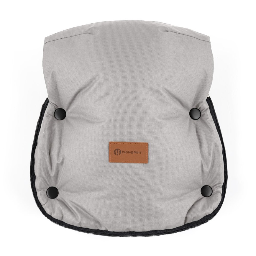 PETITE&MARS - SET Dečiji fusak 4u1 COMFY + rukavice za kolica FURRY Champagne Shower