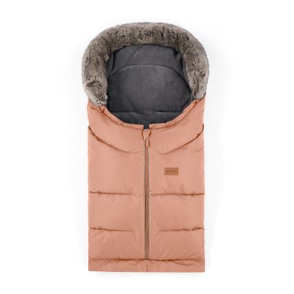PETITE&MARS - Set Zimska vreća za kolica 4u1 ARCTIC + rukavice za kolica FURRY Pastel Peach