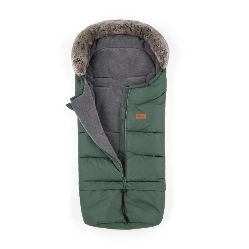 PETITE&MARS - Set Zimska vreća za kolica 4u1 ARCTIC + rukavice za kolica FURRY Veritable Khaki