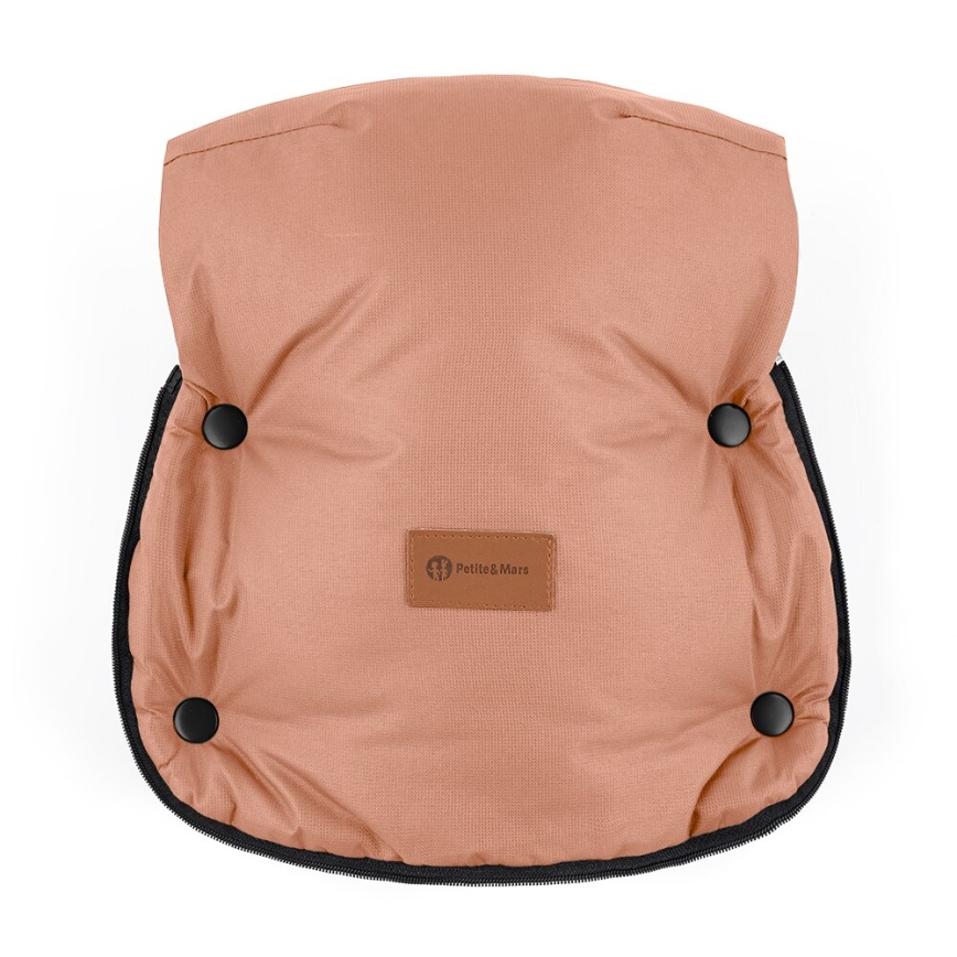 PETITE&MARS - Set Zimska vreća za kolica 4u1 COMFY + rukavice za kolica FURRY Pastel Peach