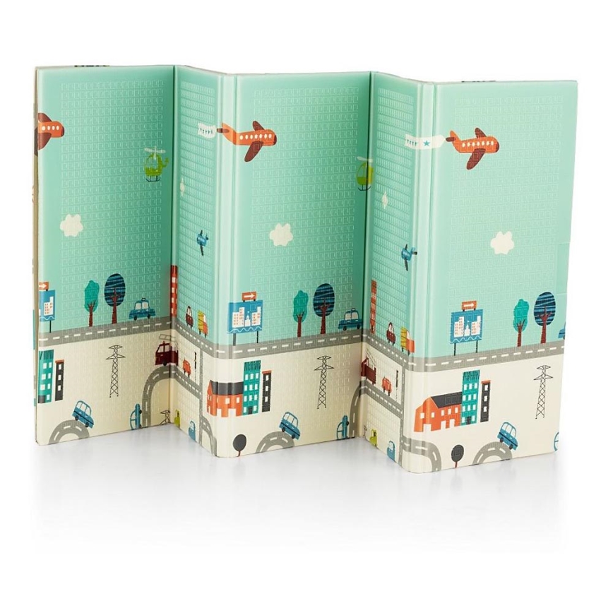 PETITE&MARS - Sklopiva podloga za igru CAMPY SLON&GRAD