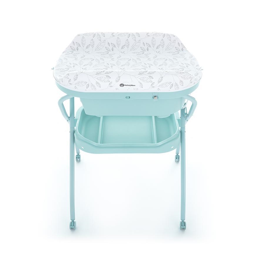 PETITE&MARS - Stalak sa kadicom i podlogom za previjanje SPA 3u1 menta
