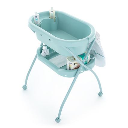 PETITE&MARS - Stalak sa kadicom i podlogom za previjanje SPA 3u1 menta