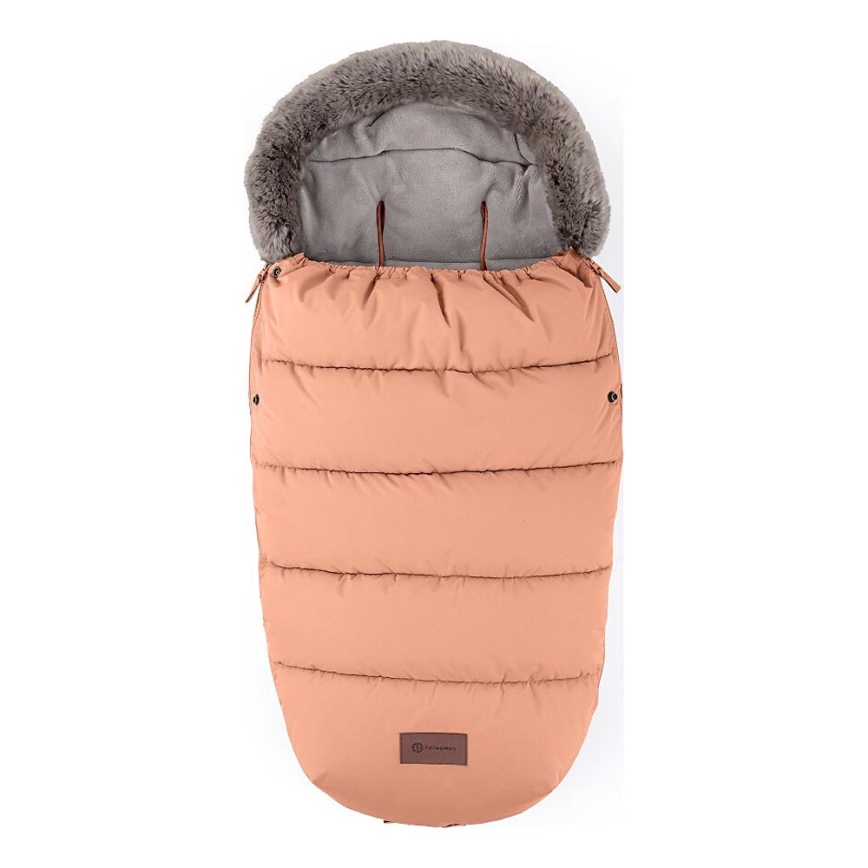 PETITE&MARS - Zimska vreća za kolica 4u1 COMFY Pastel Peach narandžasta