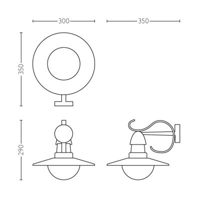 Philips 01816/30/PN - Spoljašnja lampa MYGARDEN TOPIARY 1xE27/60W/230V IP44