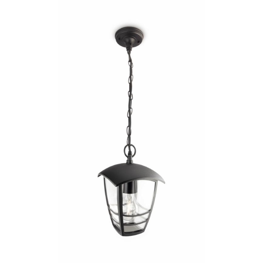 Philips - Spoljašnji viseći luster 1xE27/60W/230V crno