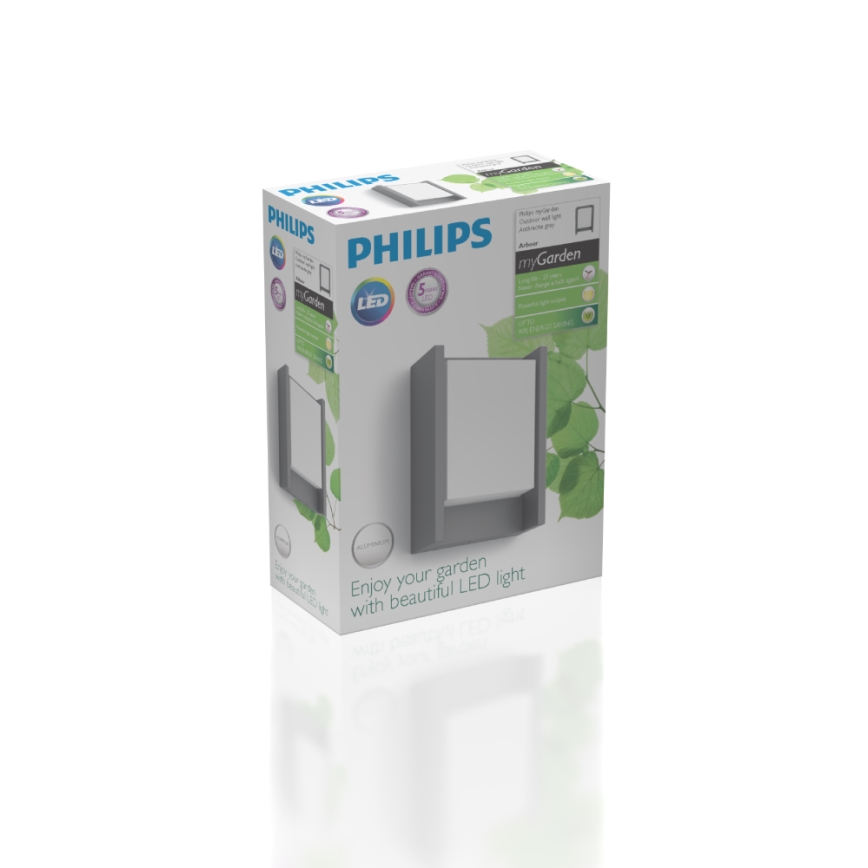 Philips - LED Spoljna zidna lampa LED/6W/230V 2700K IP44