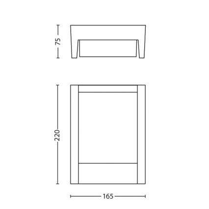 Philips - LED Spoljna zidna lampa LED/6W/230V 4000K IP44