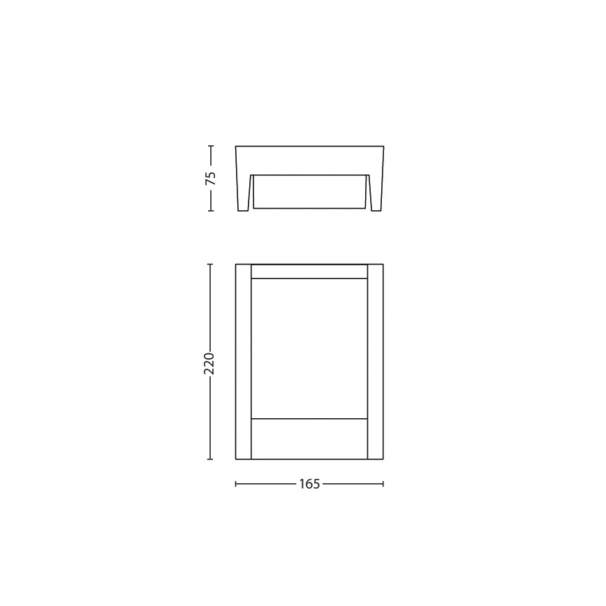 Philips - LED Spoljna zidna lampa LED/6W/230V 4000K IP44