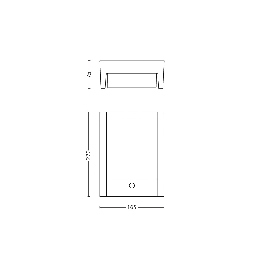 Philips - LED Zidno spoljašnje osvetljenje sa senzorom LED/6W 2700K IP44