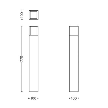 Philips - LED Spoljna lampa LED/6W/230V 2700K IP44