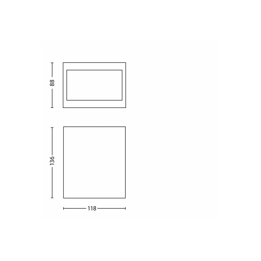 Philips 17209/30/16 - LED spoljašnje zidno svetlo MY GARDEN LED/3W/230V IP44