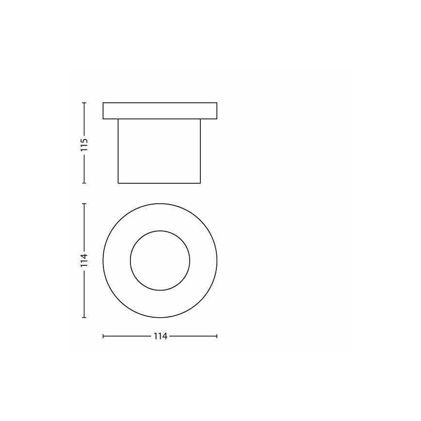 Philips - LED spoljašnje ugradno svetlo za prolaz vozila 1xLED/3W/230V