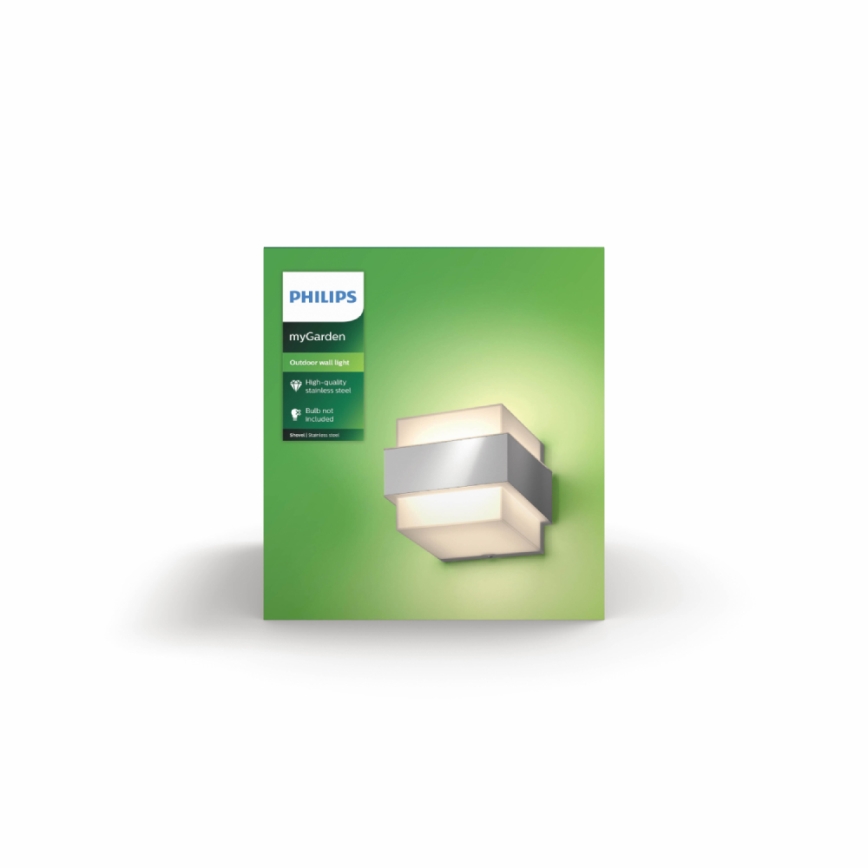 Philips - Spoljašnja zidna lampa E27/42W IP44