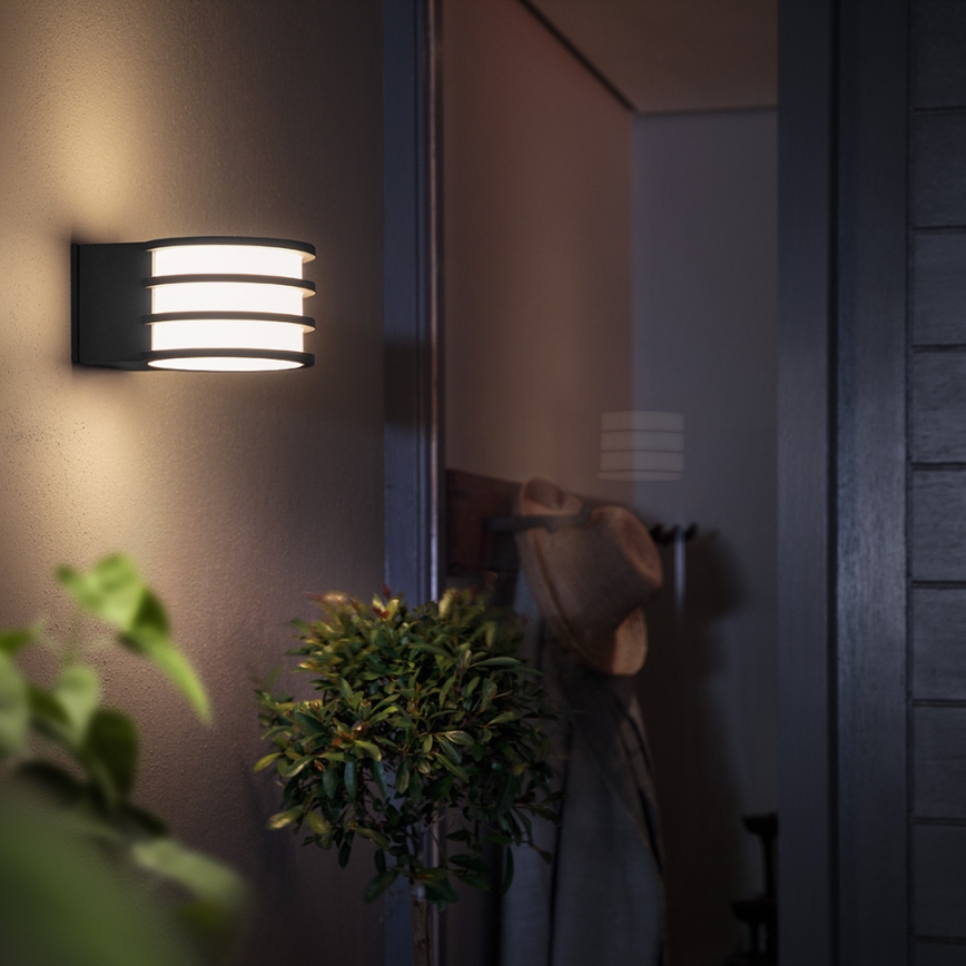 Philips - LED prigušiva spoljašnja zidna svetiljka Hue LUCCA 1xE27/9,5W/230V IP44