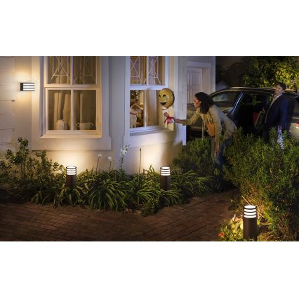 Philips - LED prigušiva spoljašnja zidna svetiljka Hue LUCCA 1xE27/9,5W/230V IP44