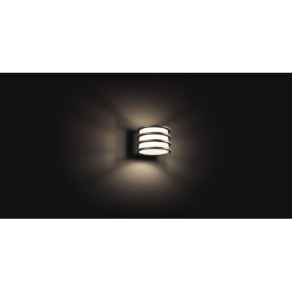 Philips - LED prigušiva spoljašnja zidna svetiljka Hue LUCCA 1xE27/9,5W/230V IP44