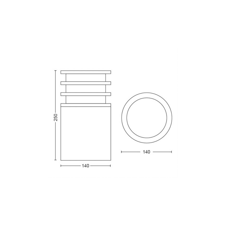 Philips - LED prigušiva spoljašnja lampa Hue LUCCA 1xE27/9,5W/230V IP44