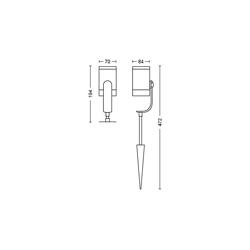 Philips - LED RGB spoljna spot svetiljka Hue LILY LED/8W/230V IP65