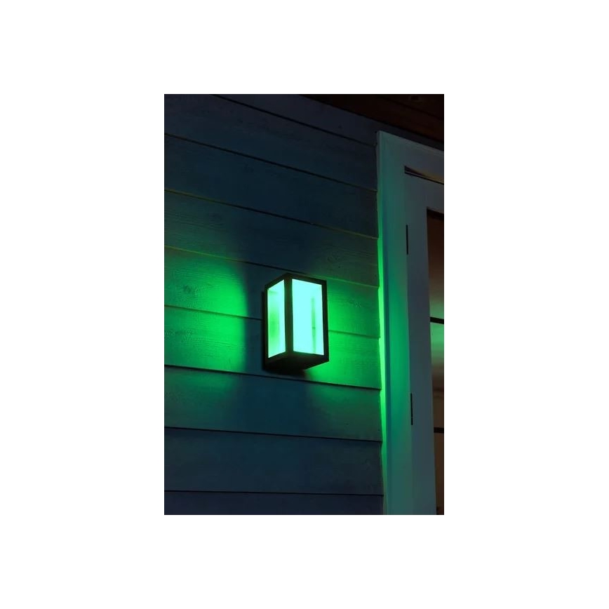 Philips - LED RGBW prigušiva spoljašnja zidna svetiljka Hue IMPRESS 2xLED/8W/230V 2000-6500K IP44