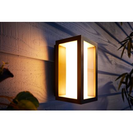 Philips - LED RGBW prigušiva spoljašnja zidna svetiljka Hue IMPRESS 2xLED/8W/230V 2000-6500K IP44