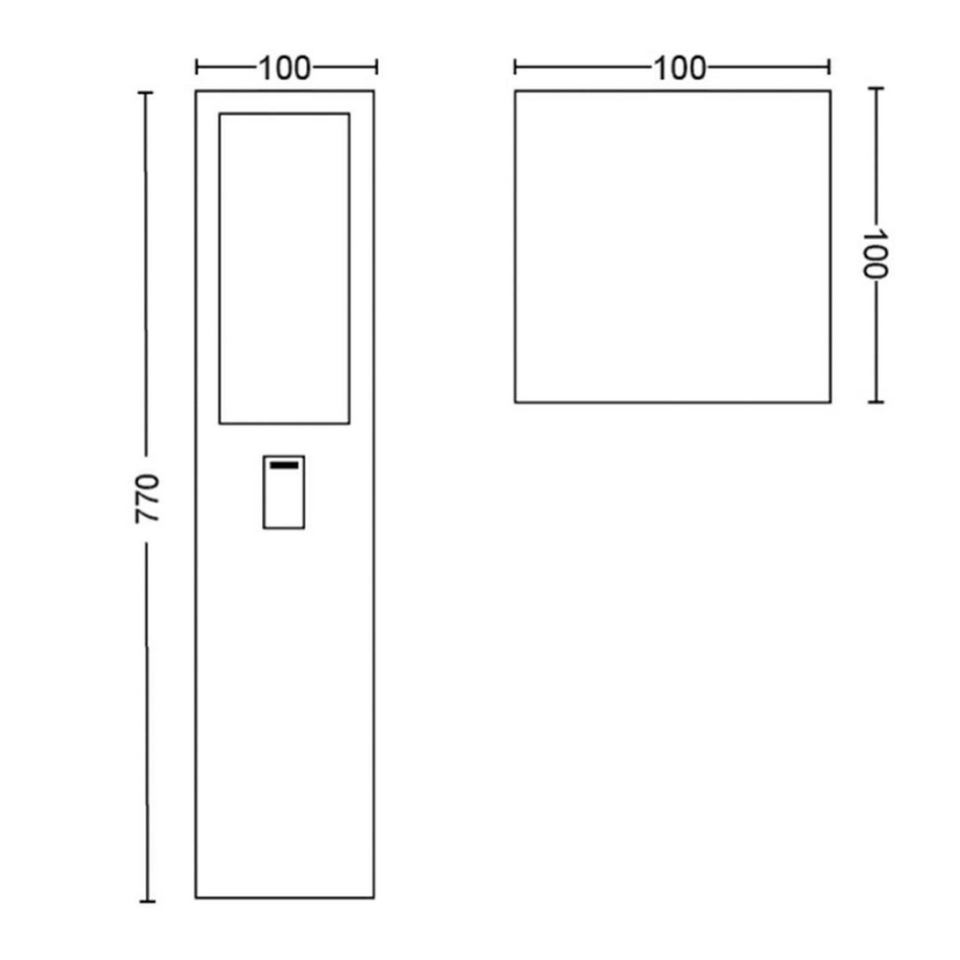 Philips - LED RGBW prigušiva spoljašnja lampa Hue IMPRESS 2xLED/8W/230V 2000-6500K IP44