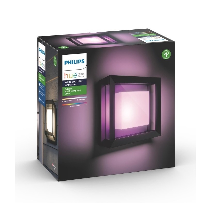 Philips - LED RGBW prigušiva spoljašnja zidna lampa Hue ECONIC LED/15W/230V 2000-6500K IP44