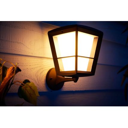 Philips - LED RGBW prigušiva spoljna zidna svetiljka Hue ECONIC LED/15W/230V IP44