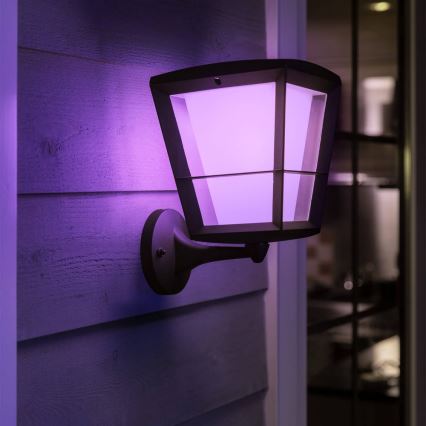 Philips - LED RGBW prigušiva spoljna zidna svetiljka Hue ECONIC LED/15W/230V IP44