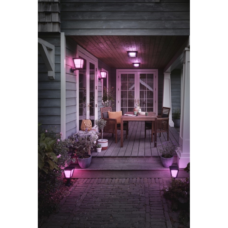 Philips - LED RGBW prigušiva spoljašnja lampa Hue ECONIC LED/15W/230V IP44