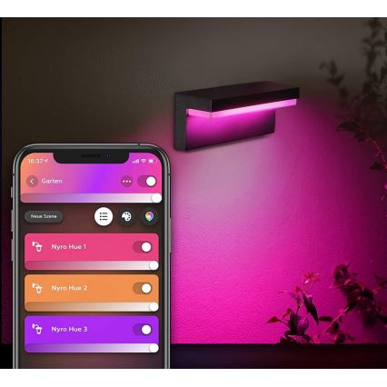 Philips - LED RGBW prigušiva spoljašnja zidna svetiljka Hue NYRO LED/13,5W/230V 2000-6500K IP44