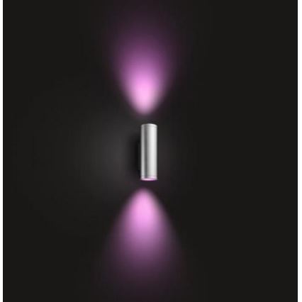 Philips - LED RGBW prigušiva spoljna zidna svetiljka Hue APPEAR 2xLED/8W/230V IP44