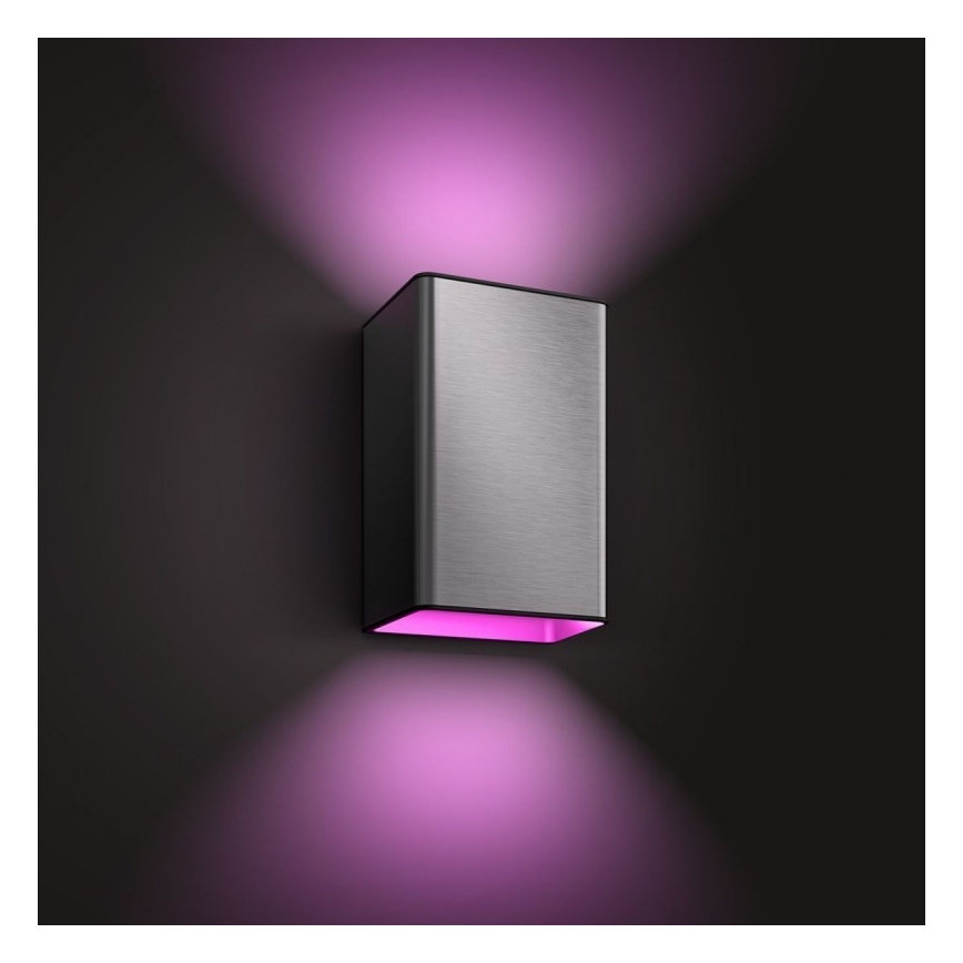 LED RGBW prigušiva spoljašnje zidno svetlo Hue RESONATE, 2x LED/8W/230V, 2000-6500K, IP44