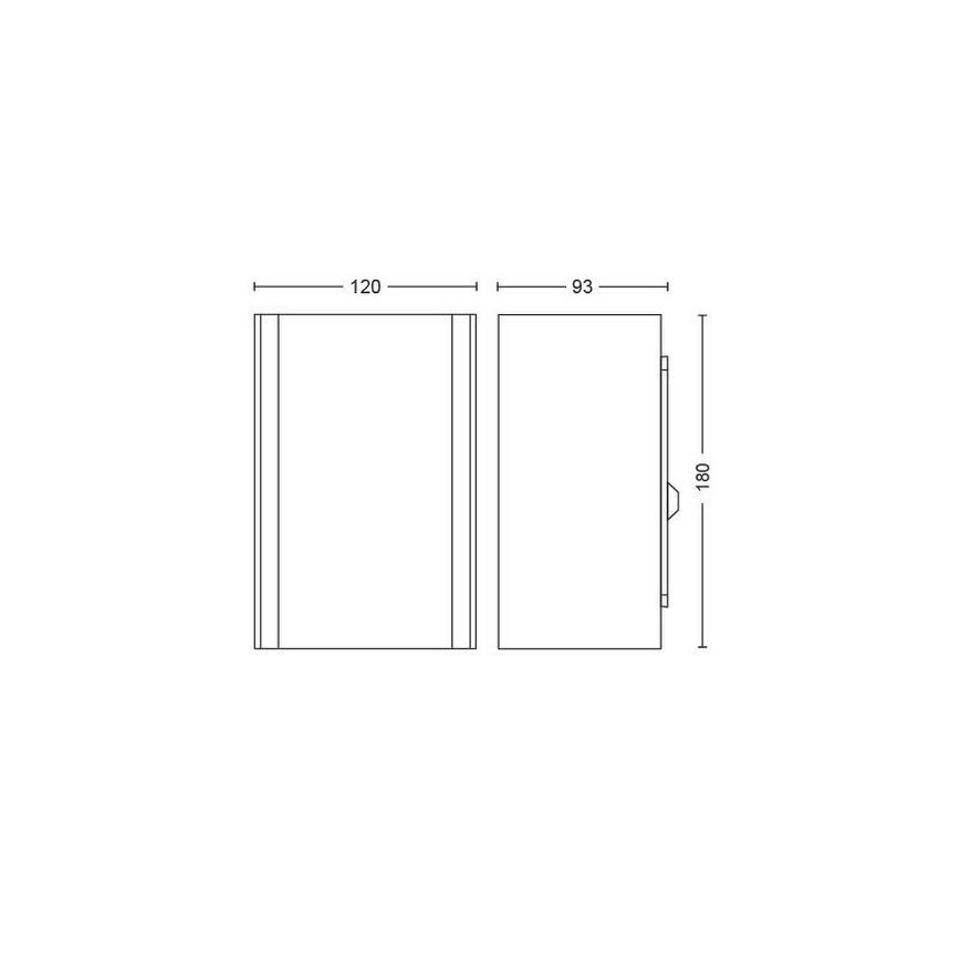 LED RGBW prigušiva spoljašnje zidno svetlo Hue RESONATE, 2x LED/8W/230V, 2000-6500K, IP44