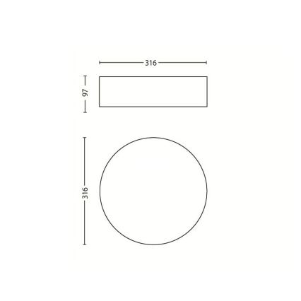 Philips - Plafonjera 2xE27/23W/230V