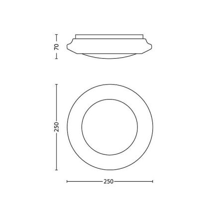 Philips - LED Plafonjera LED/6W/230V 2700K