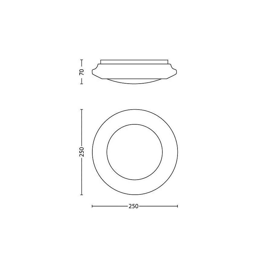 Philips - LED Plafonjera LED/6W/230V 2700K
