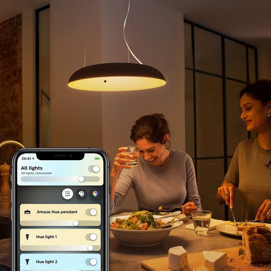Philips - LED prigušiva luster na sajli Hue AMAZE LED/39W/230V + daljinski upravljač