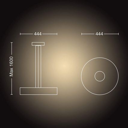 Philips - LED Prigušivi luster na sajli Hue FAIR LED/33,5W/230V + DU