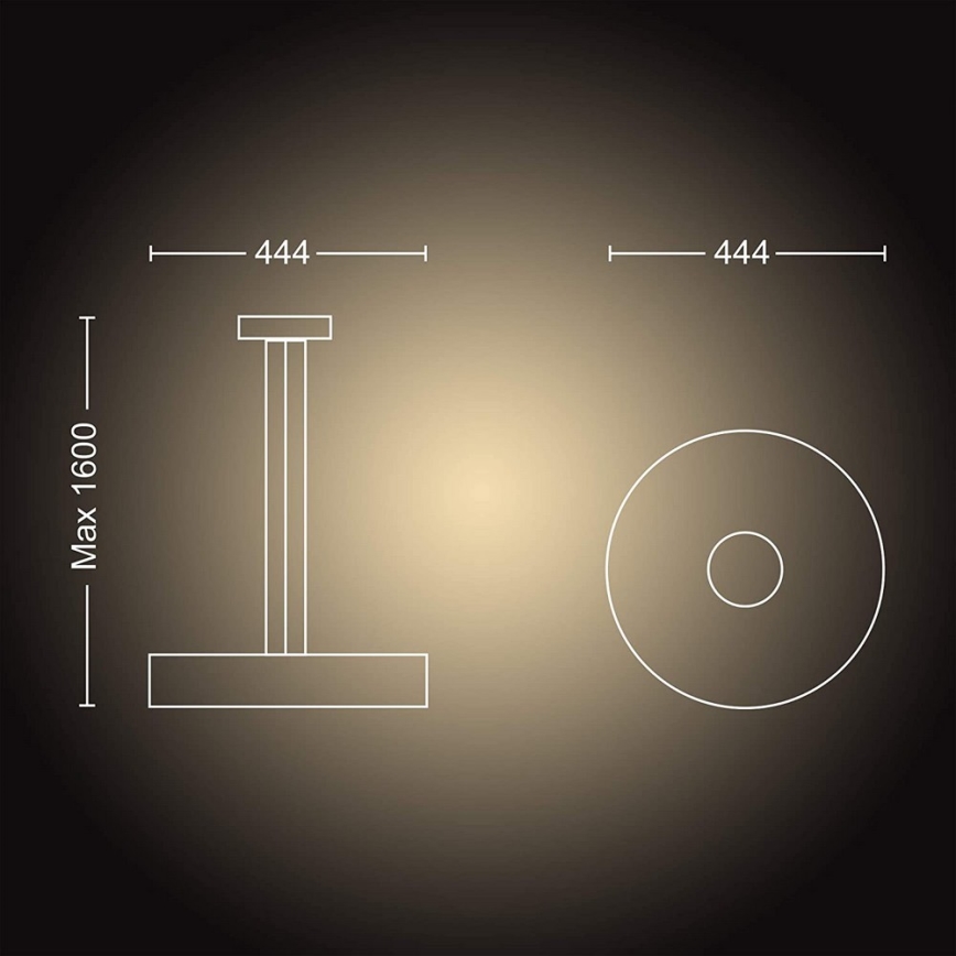 Philips - LED prigušiva viseći luster na sajli Hue FAIR LED/33,5W/230V + daljinski upravljač